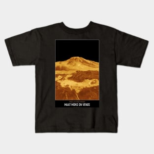 High Resolution Astronomy Maat Mons on Venus Kids T-Shirt